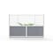 Luxor Expanse Modular Wall Room Divider System - Silver Frame - 70" x 48" Starter Wall MW-7048-FCG - alternate 3